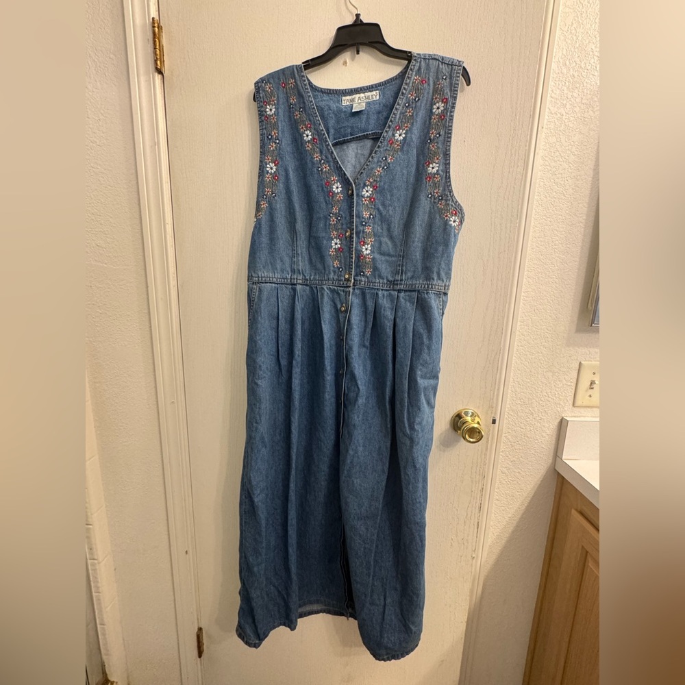 Jane Ashley Blue Denim Jumpsuit